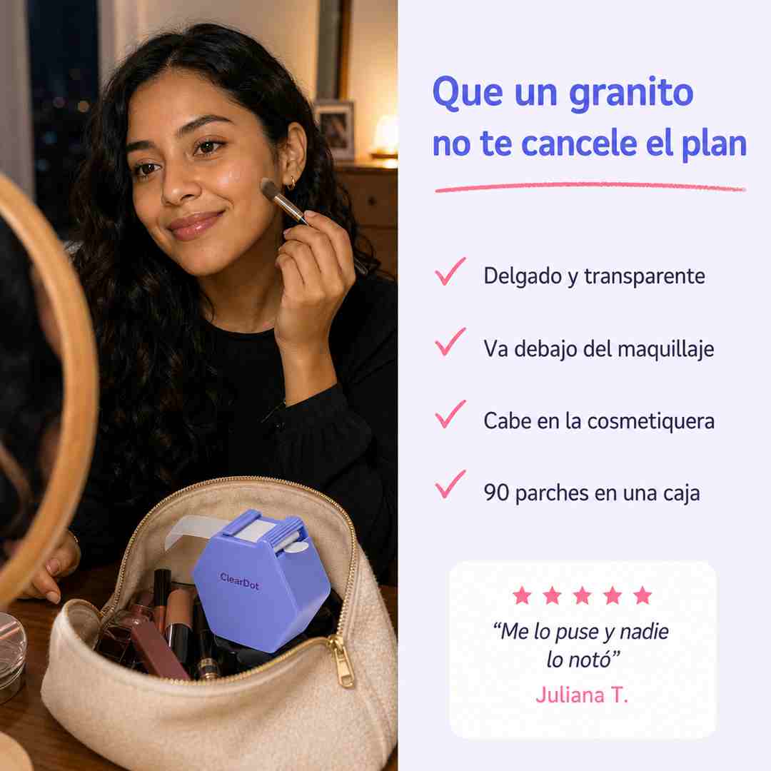 ClearDot — Dispensador de 90 Parches para Granitos