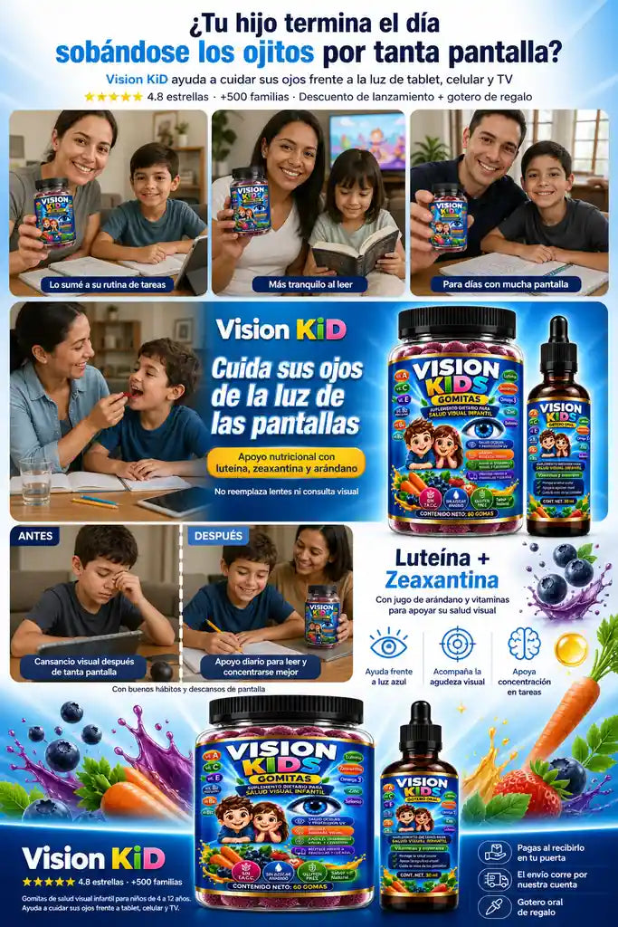 Vision KiD - Cuidado Visual Infantil + Gotero - Envio Gratis