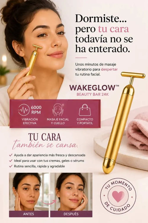 Masajeador Facial Vibratorio WAKEGLOW – Despierta la Apariencia de tu Rostro