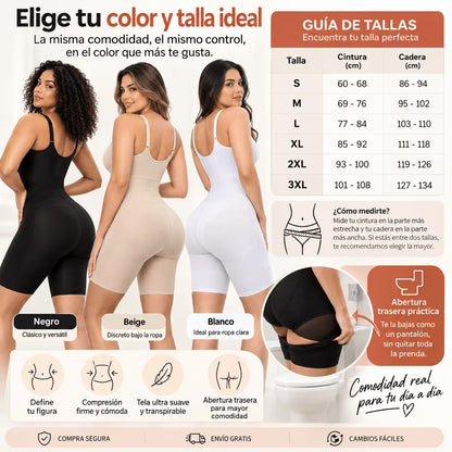 Kurvia - Faja Moldeadora con Abertura Trasera para Baño
