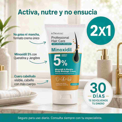 Crema Capilar KORMESIC - Cuero Cabelludo Activado y Mas Cuerpo - Descuento Especial Hoy