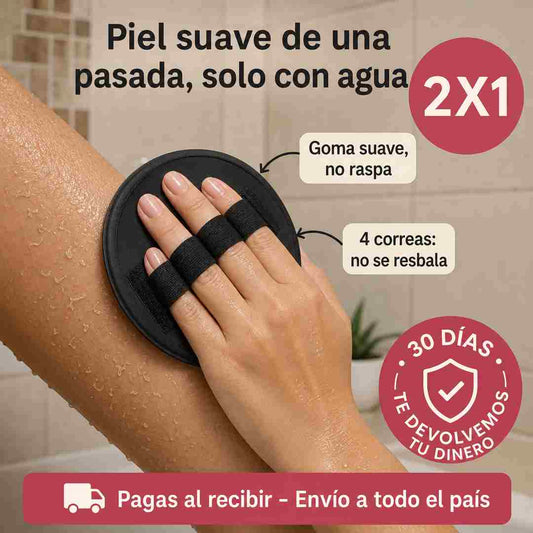 Guante Exfoliante Lisskin x2 - Piel Suave Solo con Agua