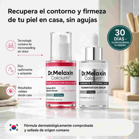 «¿Poros Abiertos y Manchas que no se Quitan? Regenera tu Piel con el Sistema Dúo Dr. Melaxin»