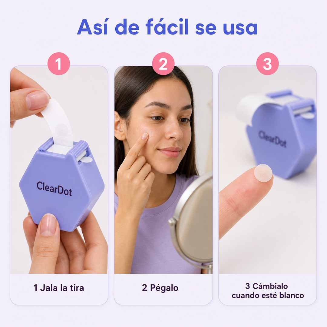 ClearDot — Dispensador de 90 Parches para Granitos