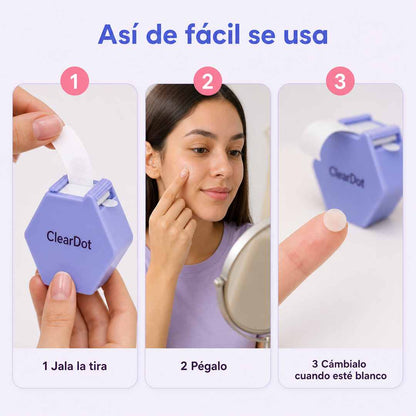 ClearDot — Dispensador de 90 Parches para Granitos