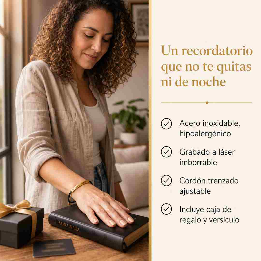 Pulsera Dios Tiene el Control - Combo Pareja (2 Unidades)