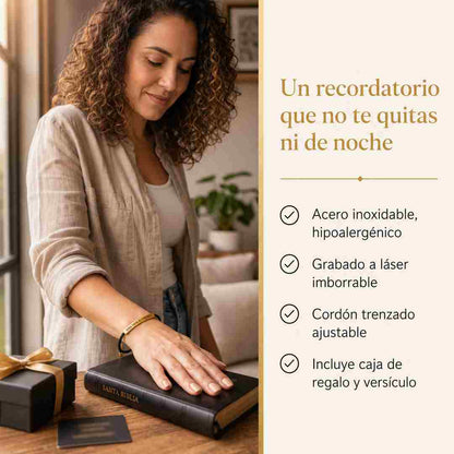 Pulsera Dios Tiene el Control - Combo Pareja (2 Unidades)