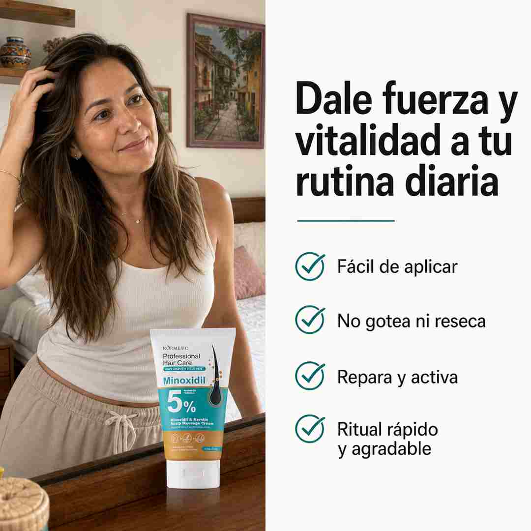 Crema Capilar KORMESIC - Cuero Cabelludo Activado y Mas Cuerpo - Descuento Especial Hoy