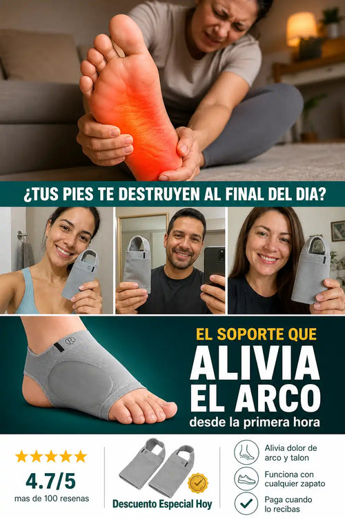 Corrector de Pie Plano - Alivia el Dolor de Arco y Talón - Descuento Especial Hoy