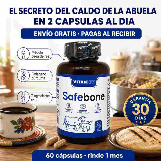 Safebone - Suplemento para Articulaciones con Médula Ósea de Res (60 cápsulas)